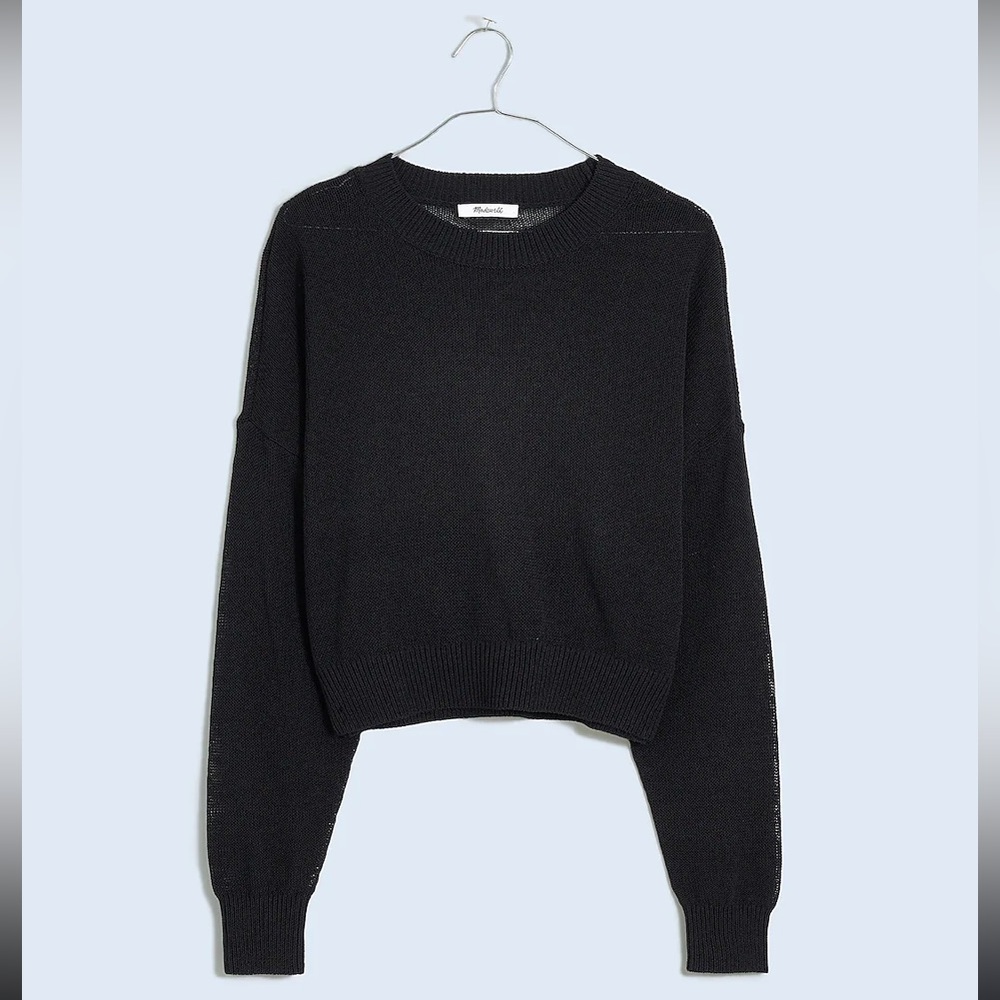 NWT Madewell Loose-Knit Crewneck Sweater - Picture 5 of 6